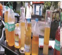 Uproar over complaints of water mixed with petrol; management initiates an investigation. raipur chhattisgarh news khabargali 