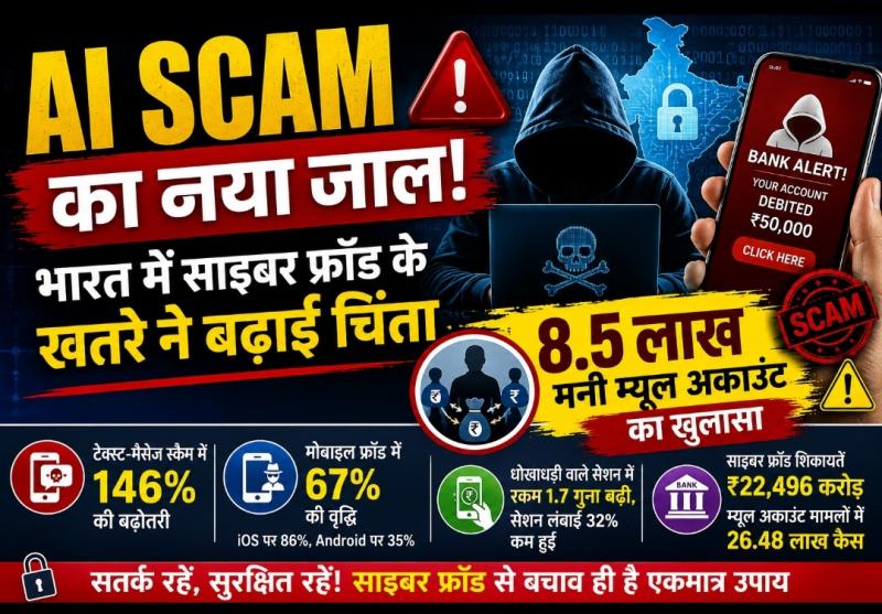 A new AI scam! Cyber ​​fraud threat raises concerns in India, with 850,000 money mule accounts exposed, Khabargali 