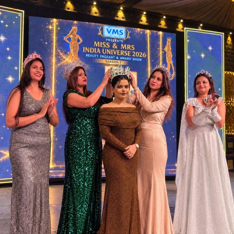 Mrs India Universe Asia 2026: Durg's daughter and Raipur's daughter-in-law Deepaksha Jain created history, founder of Jainam Academy, Chhattisgarh, Khabargali
