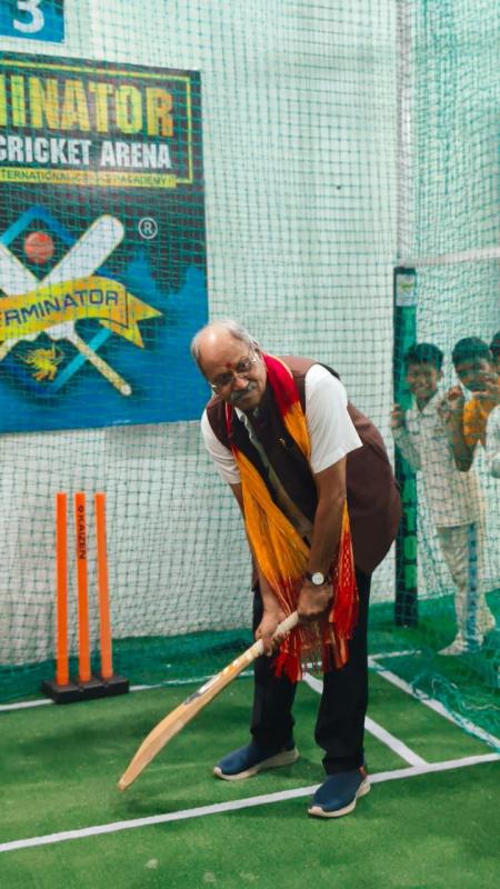 Terminator Indoor Cricket Arena Raipur, Terminator Cricket Academy Raipur, indoor cricket academy Raipur, cricket academy in Raipur, TICA Raipur, indoor cricket facility Chhattisgarh, Dr Shabab Qureshi, cricket training Raipur, chhattisgarh, Khabargali 