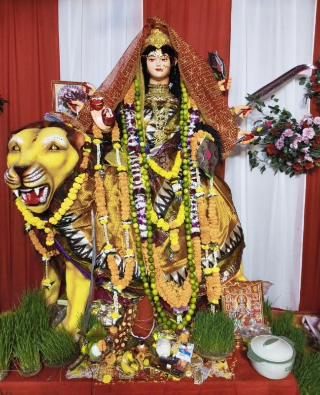 Raipur Navratri Festival, Gayatri Nagar Temple, Siddhi Vinayak Temple Raipur, Children's Painting Competition, Navratri Garba Raipur, Rangoli Competition, Chhattisgarh, Khabargali